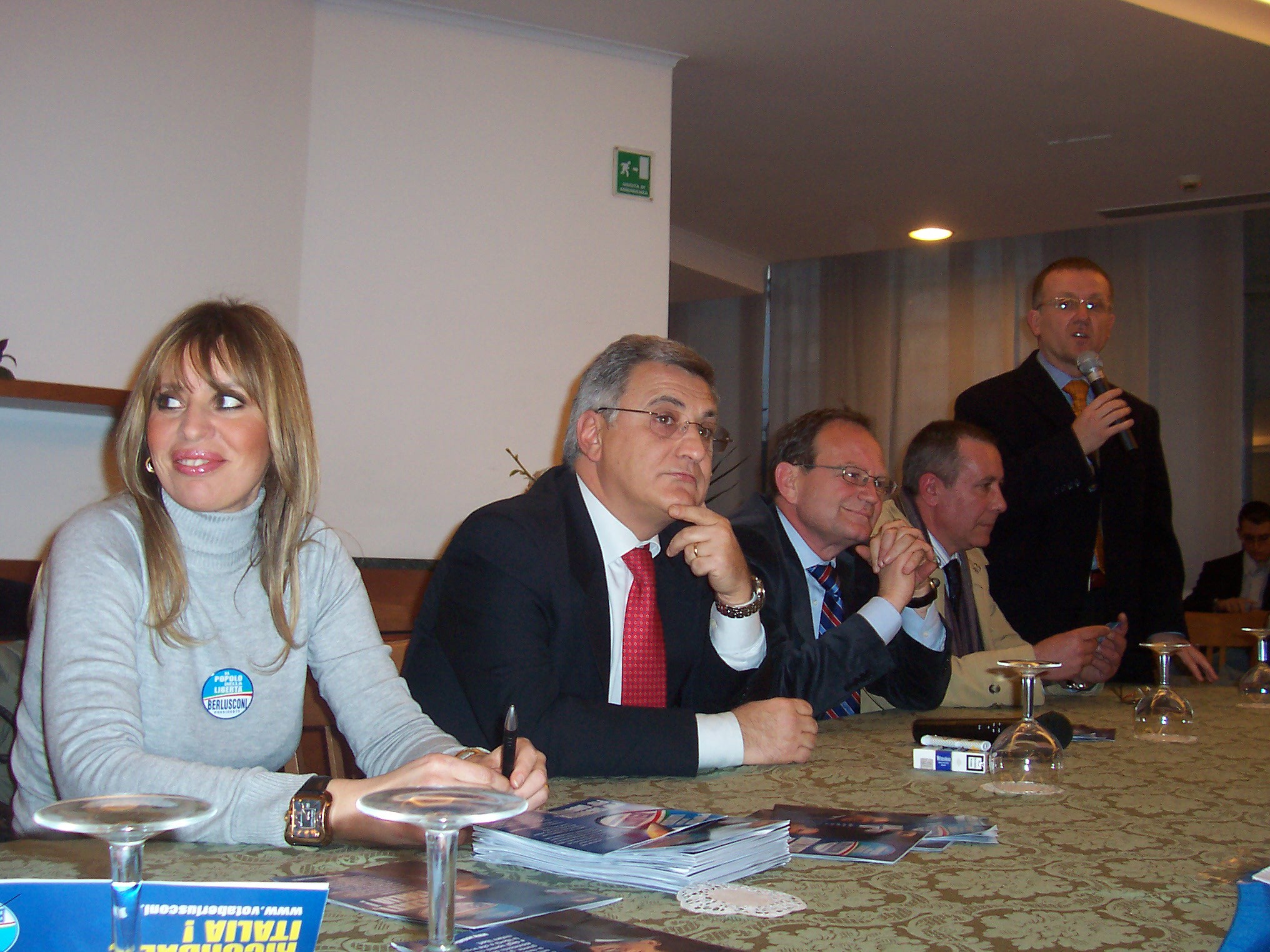 Incontro con i candidati del PDL per le elezioni 2008: Alessandra Mussolini