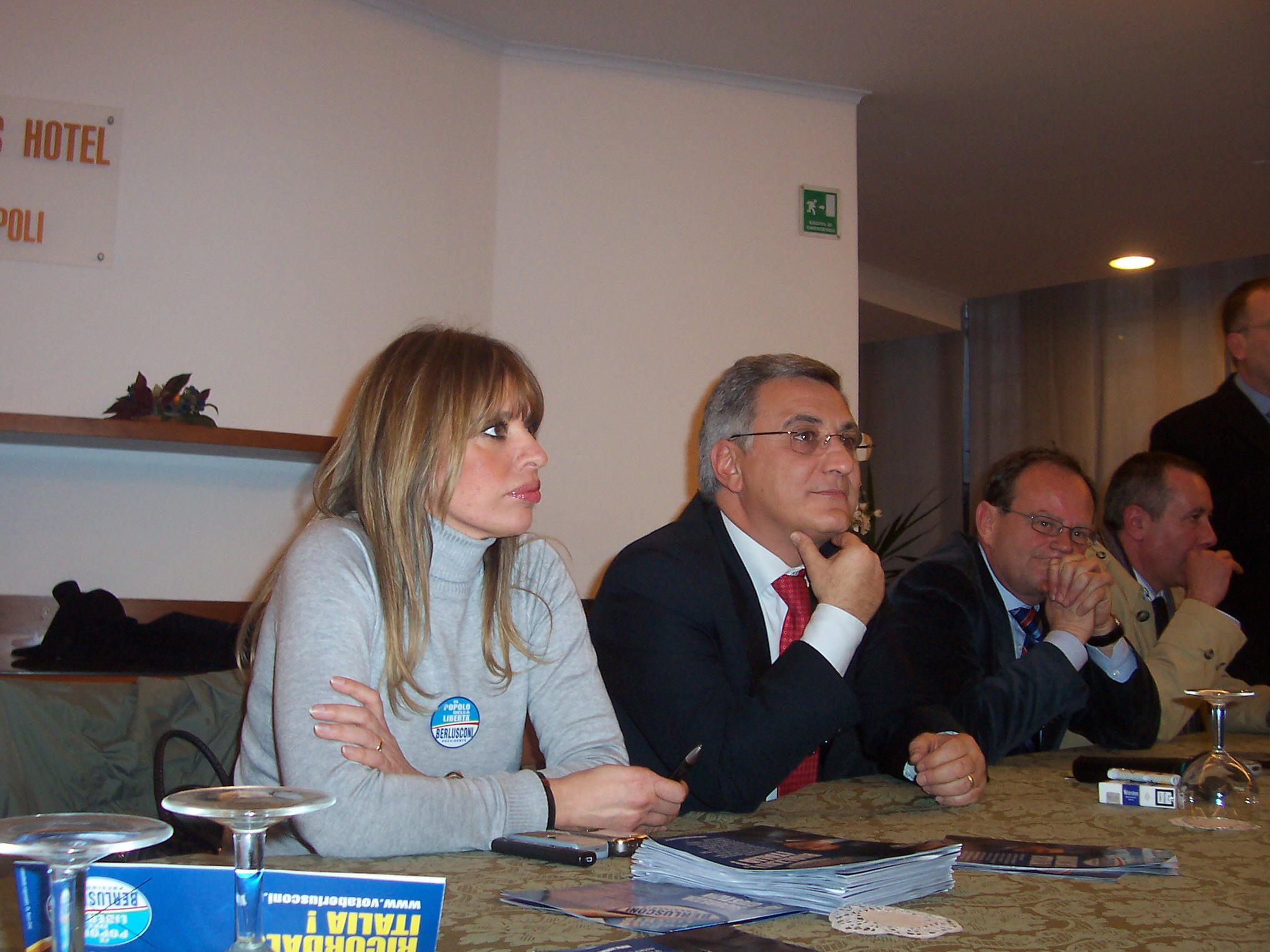 Incontro con i candidati del PDL per le elezioni 2008: Alessandra Mussolini