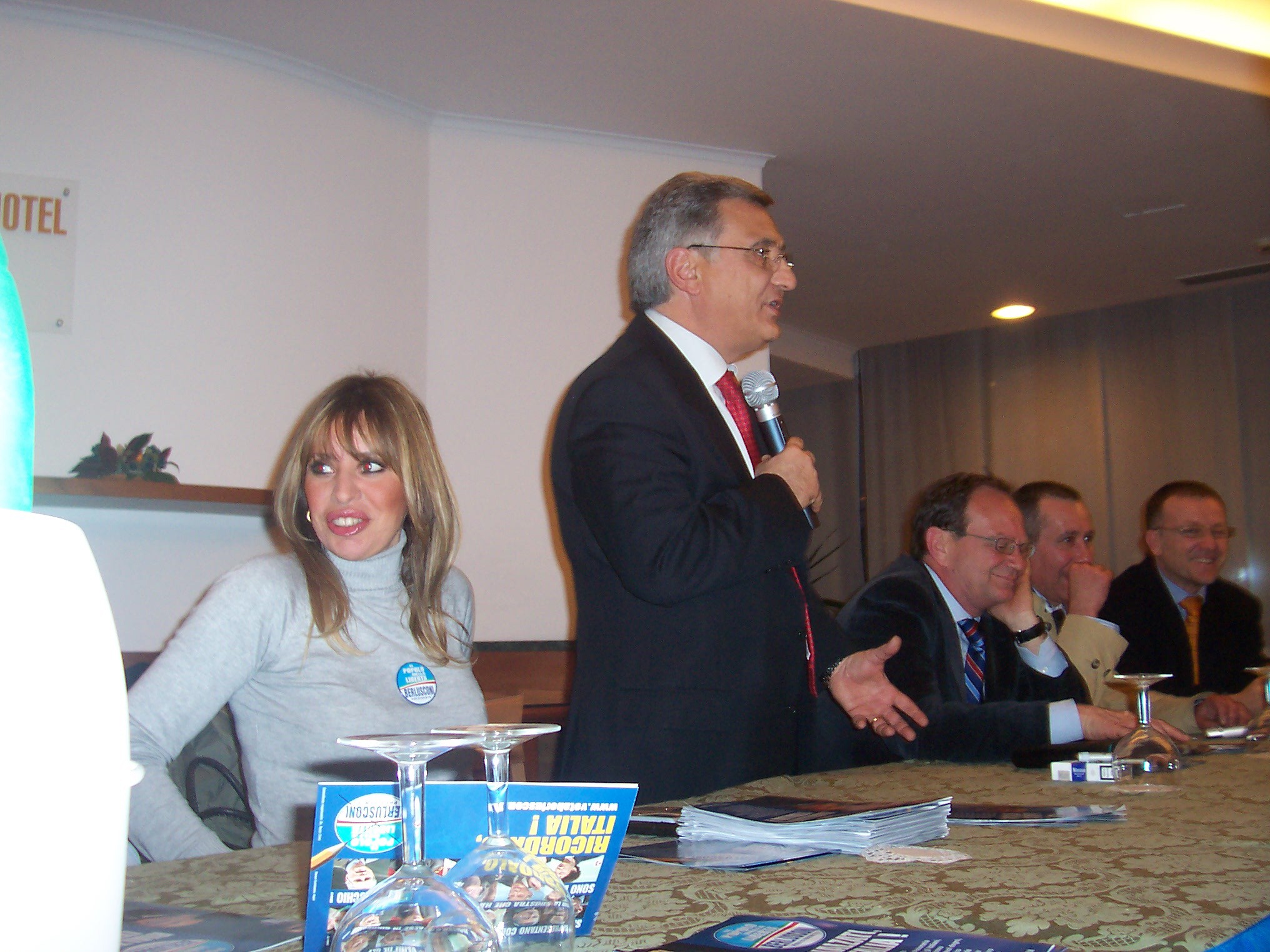 Incontro con i candidati del PDL per le elezioni 2008: Alessandra Mussolini