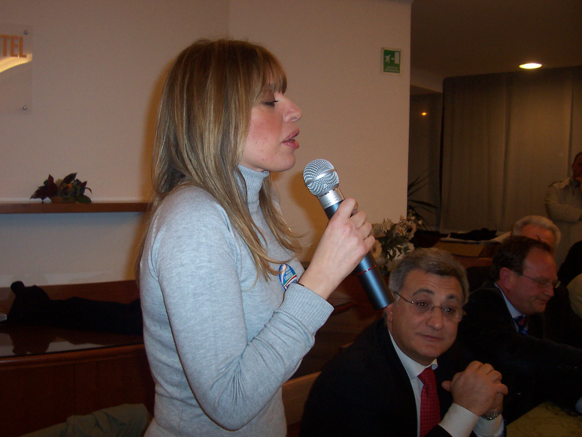 Incontro con i candidati del PDL per le elezioni 2008: Alessandra Mussolini